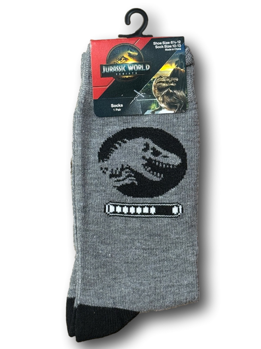 3/$20 Jurassic World Movie Funny Novelty Socks - NWT